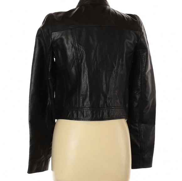 Rubbish Black Leather Jacket - Picture 2 of 4
